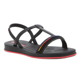 Ipanema Girls Glow Sandals In Black & Pink