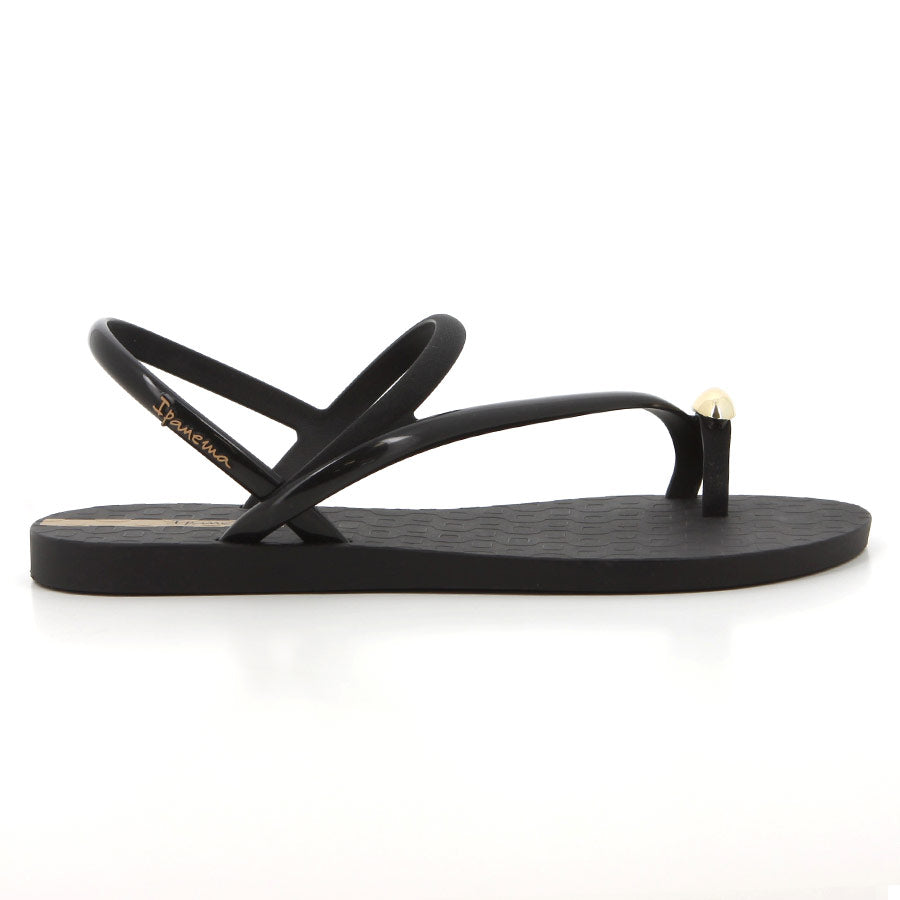 Ipanema Glam Ring Sandal Black And Beige