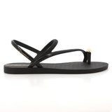 Ipanema Glam Ring Sandal Black And Beige