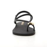 Ipanema Glam Ring Sandal Black And Beige