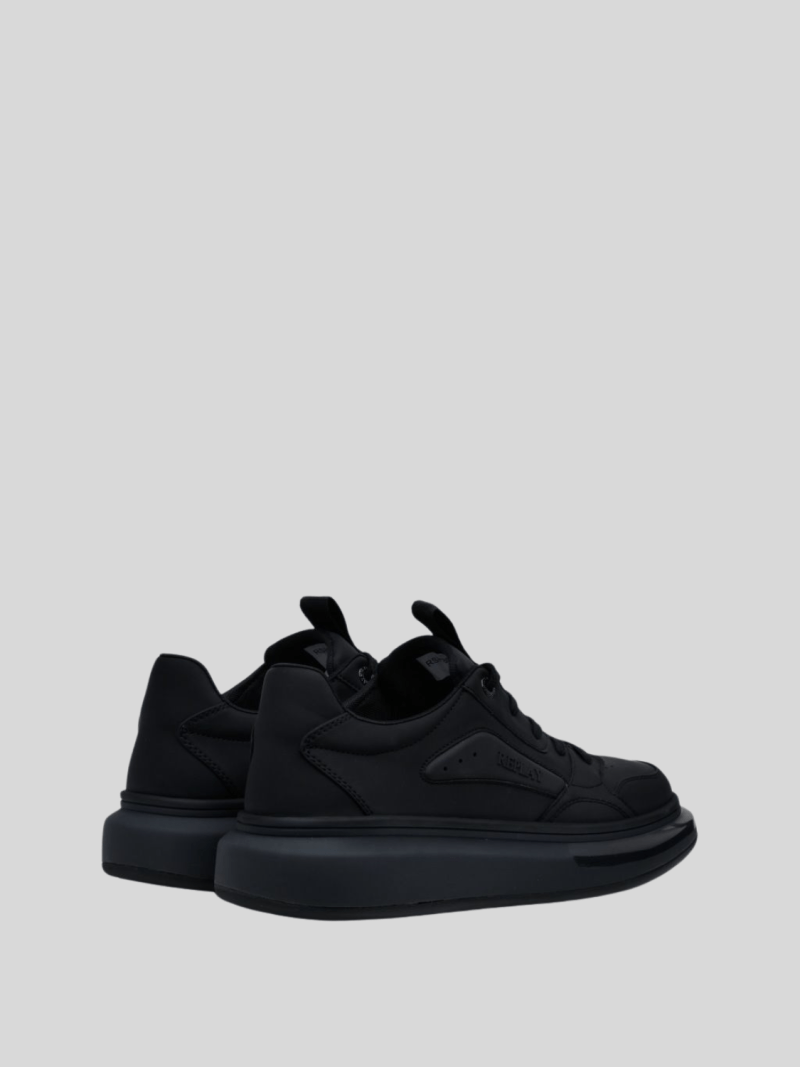 Replay Mens Glax Clear Sneakers In Black