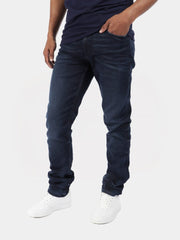 Guess Mens Ringer Eco Slim Taper Jeans In Dark Wash