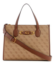 Guess Sb865422 Ahb Izzy 2 Compartment Tote  Brown