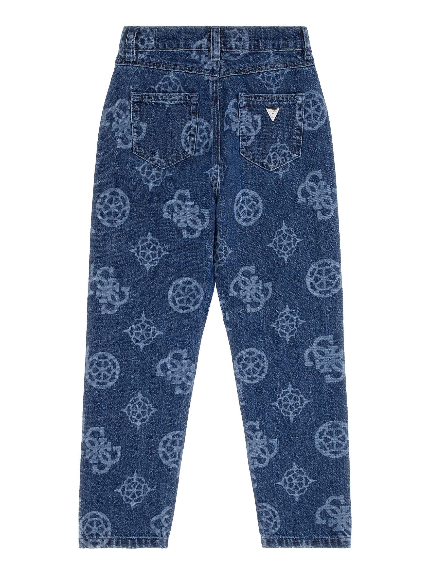 Guess Kids Mum Fit Denim Pants Dark Wash