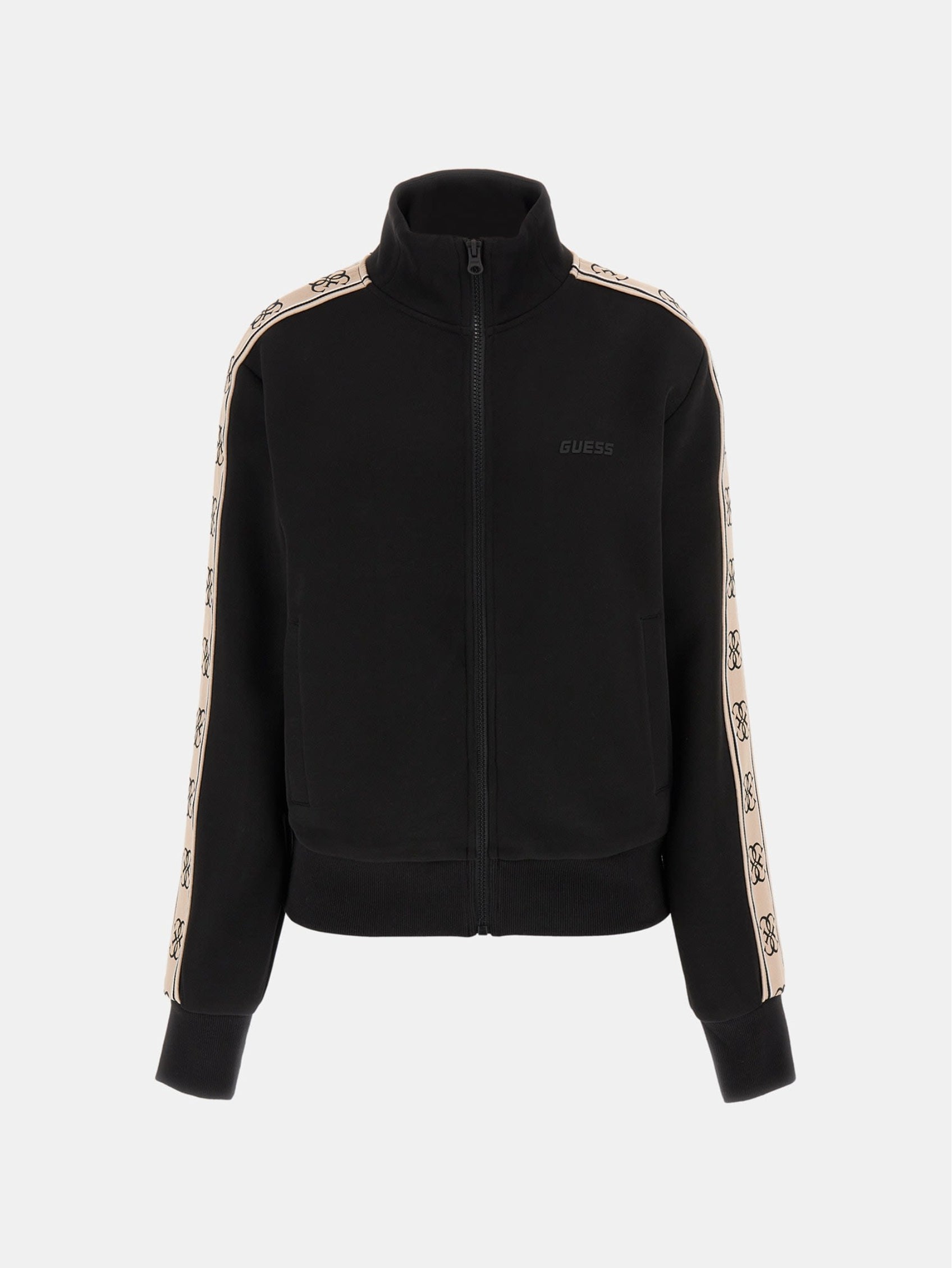 Guess Womens Britney Track Jackets In Black