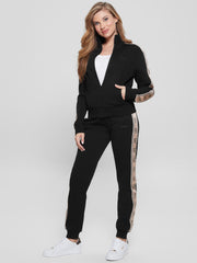 Guess Womens Britney Track Jackets In Black