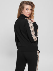 Guess Womens Britney Track Jackets In Black