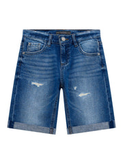 Guess Kids Denim Linen Shorts Blue