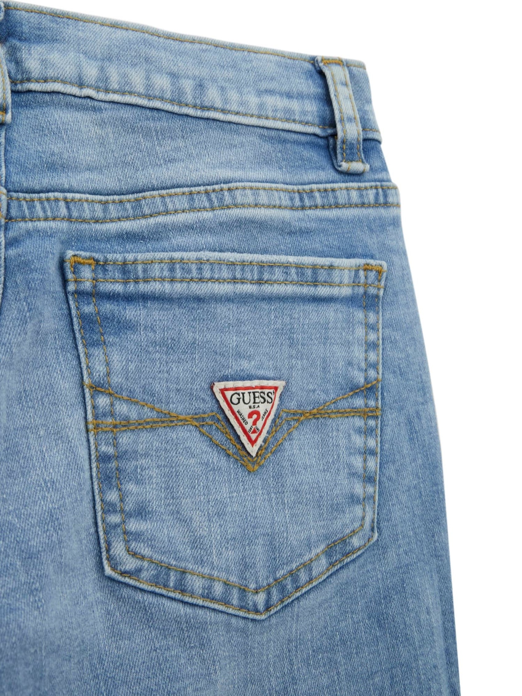 Guess Kids Slim Denim Pants Light Blue