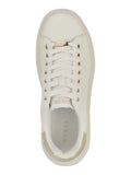 Guess Womens Elbina 4 Sneakers White & Gold