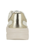 Guess Womens Elbina 4 Sneakers White & Gold