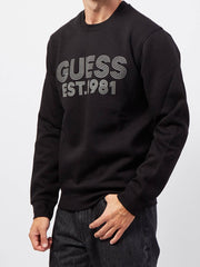 Guess Mens Sweatshirt In Black