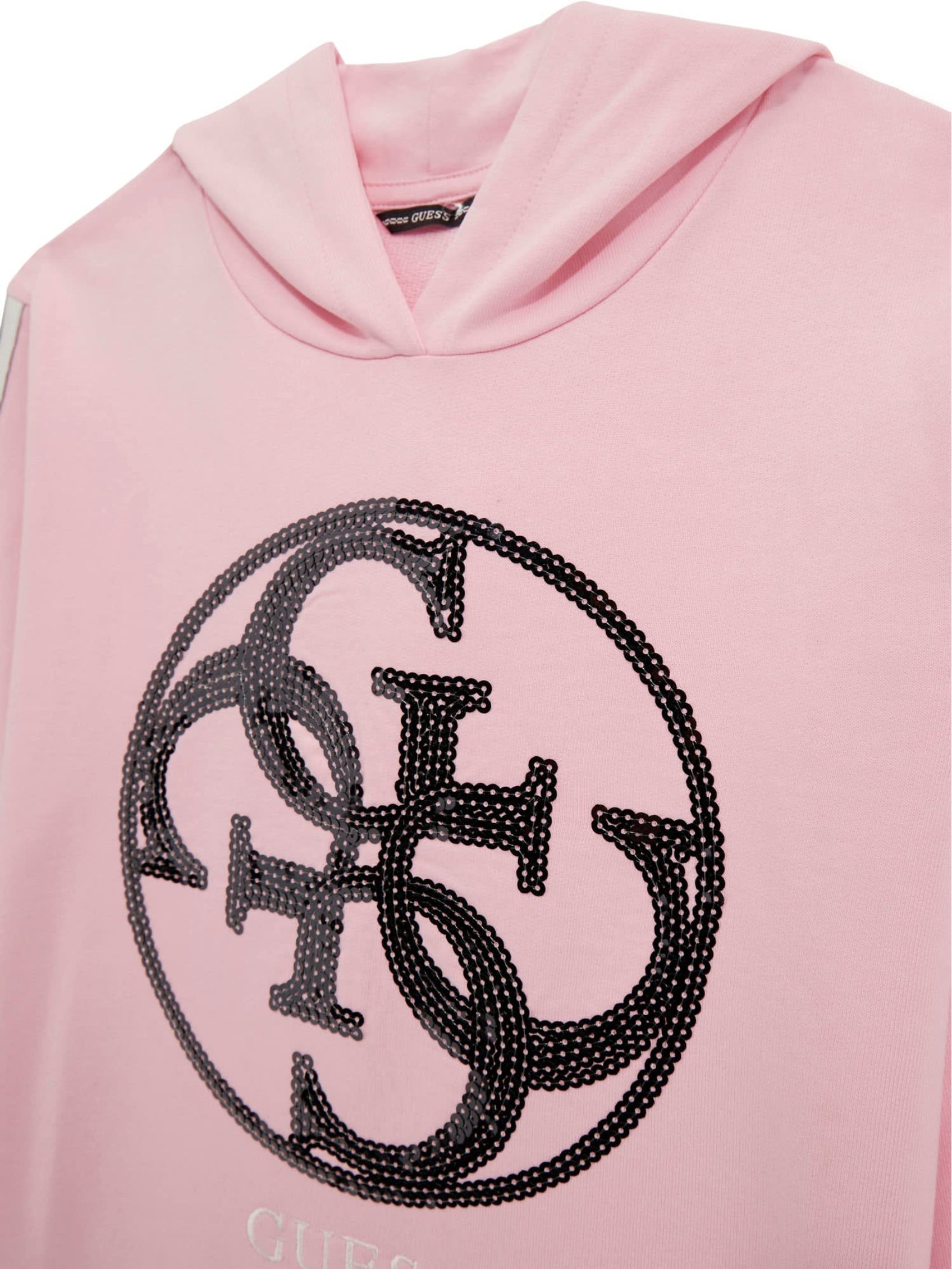 Guess Girls Hooded Active Dress In Pink