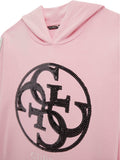 Guess Girls Hooded Active Dress In Pink