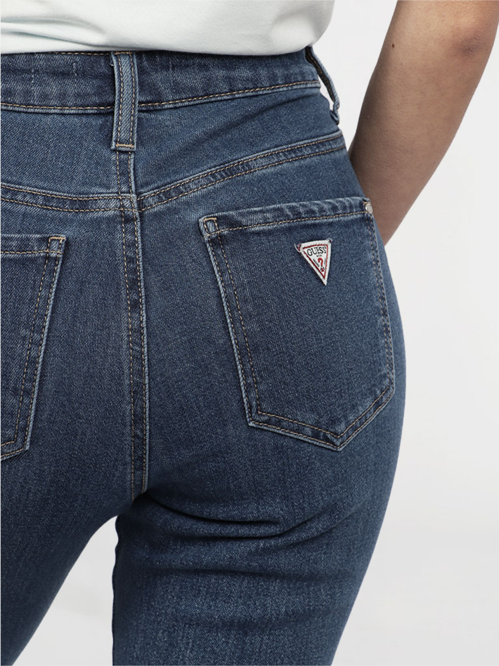 Guess Womens 1981 High Rise Medium Wash