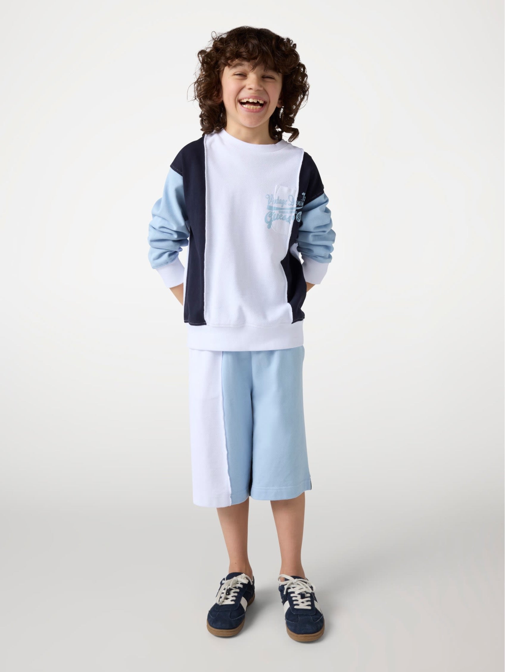 Guess Kids 7B Oversized Active Shorts Blue