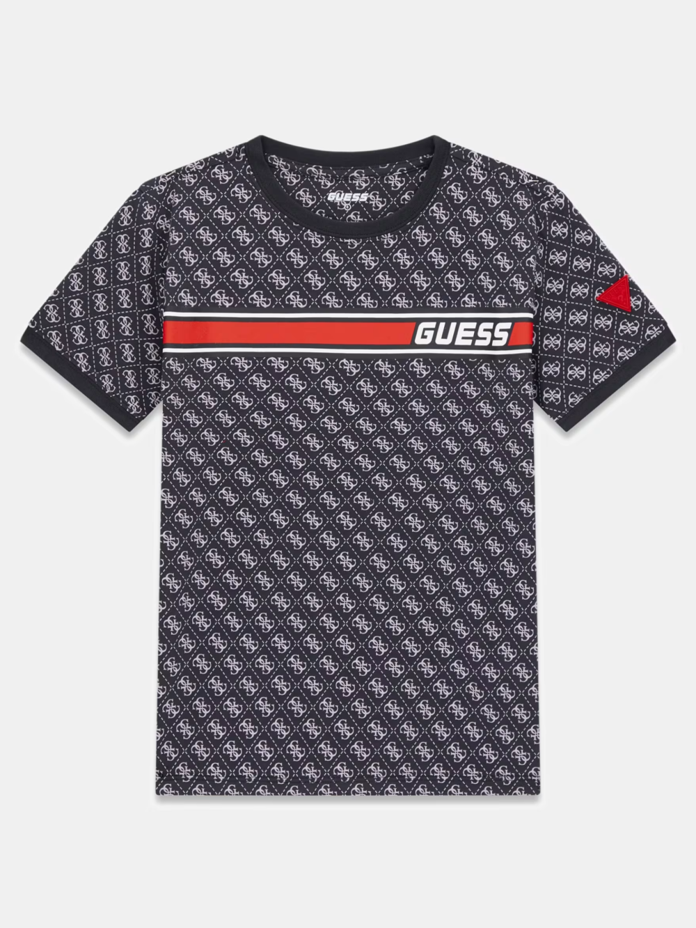 Guess Boys 7B T-Shirt In Black & Red