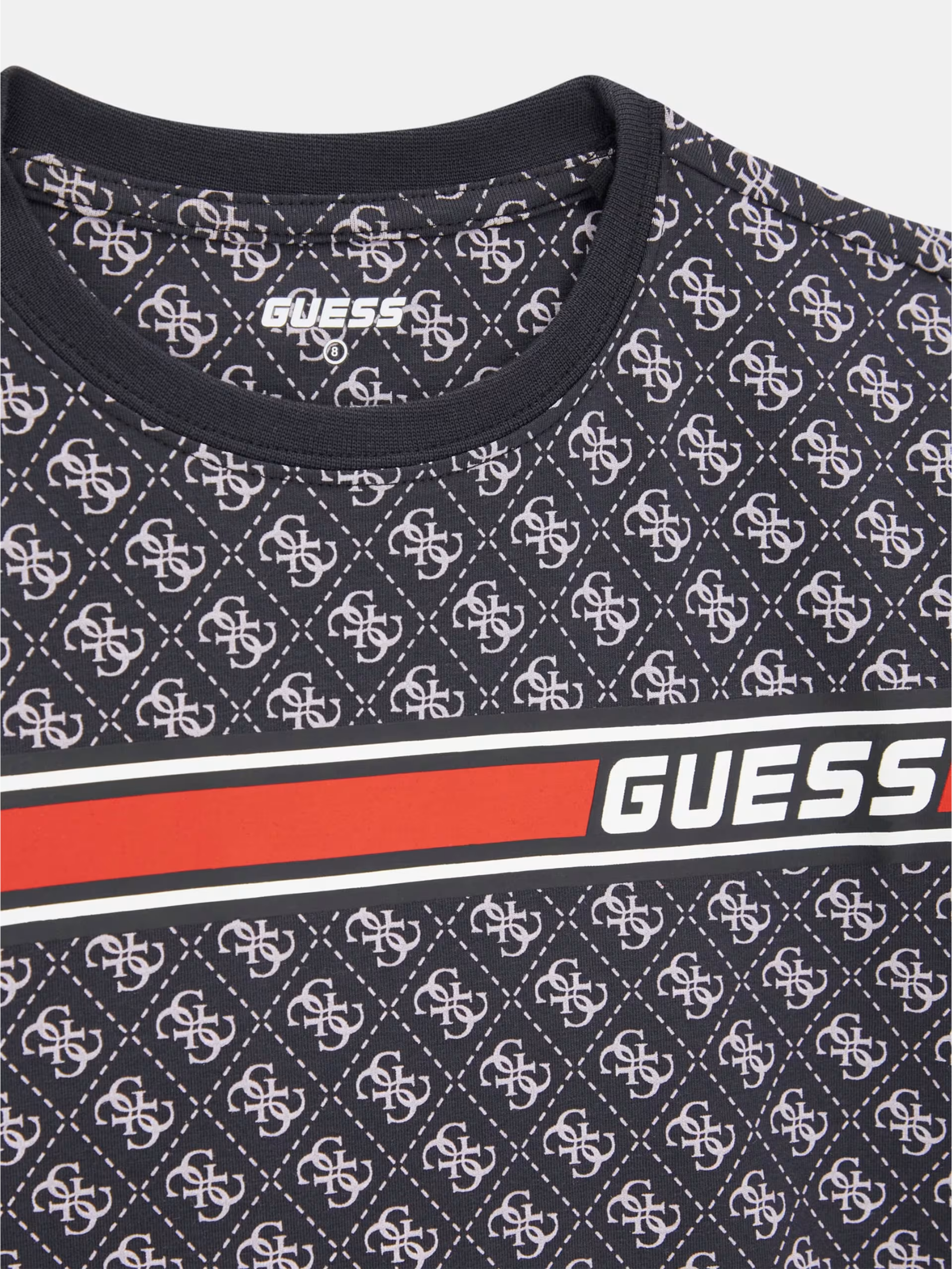 Guess Boys 7B T-Shirt In Black & Red