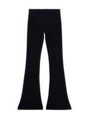 Guess Kids Straight Rib Flare Leggings Black