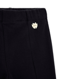 Guess Kids Straight Rib Flare Leggings Black