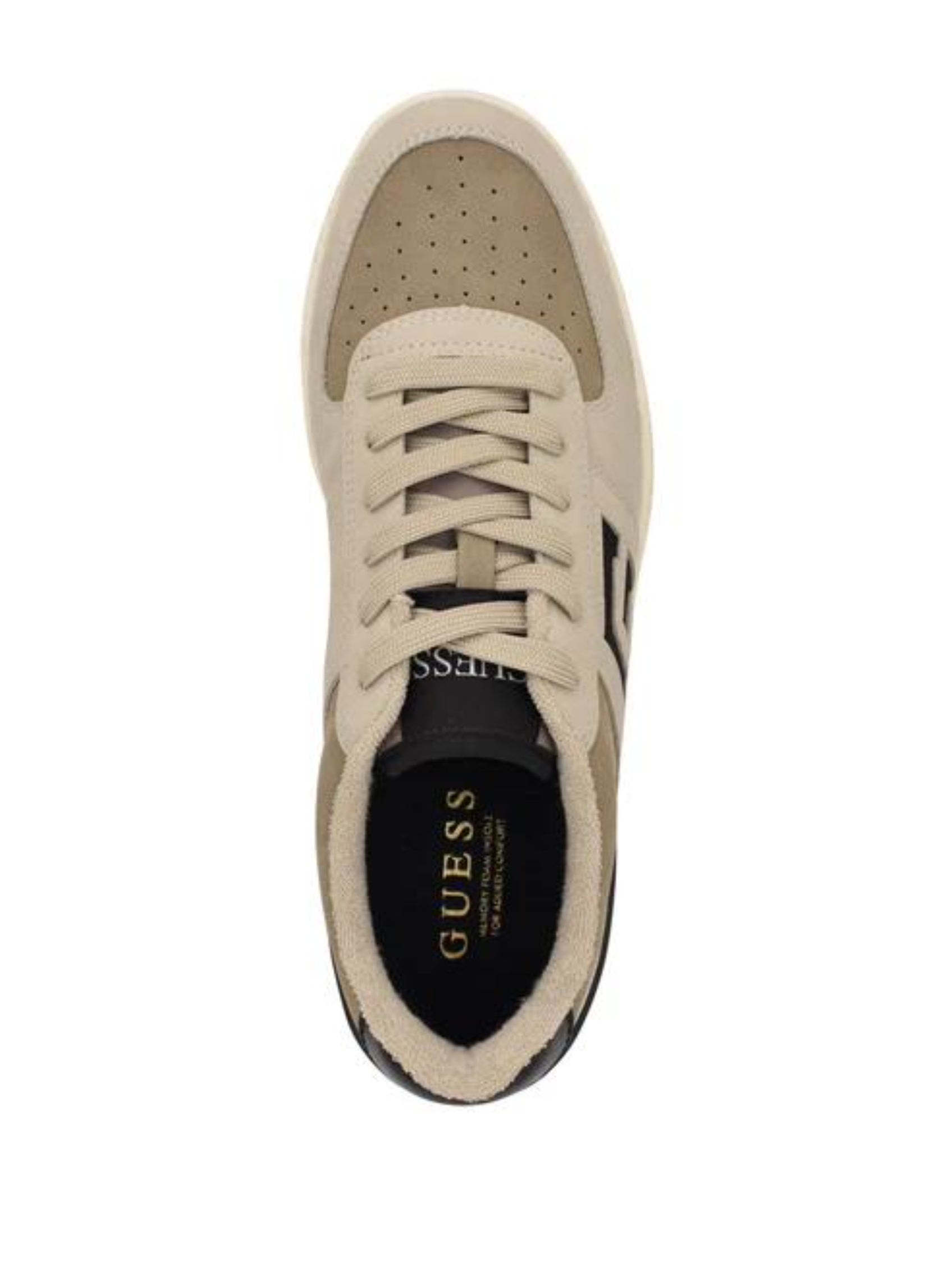 Guess Mens Nastele Sneakers In Natural