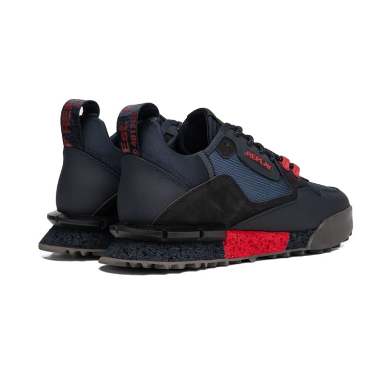 Replay Mens Field Speed Shoes In Navy and Red