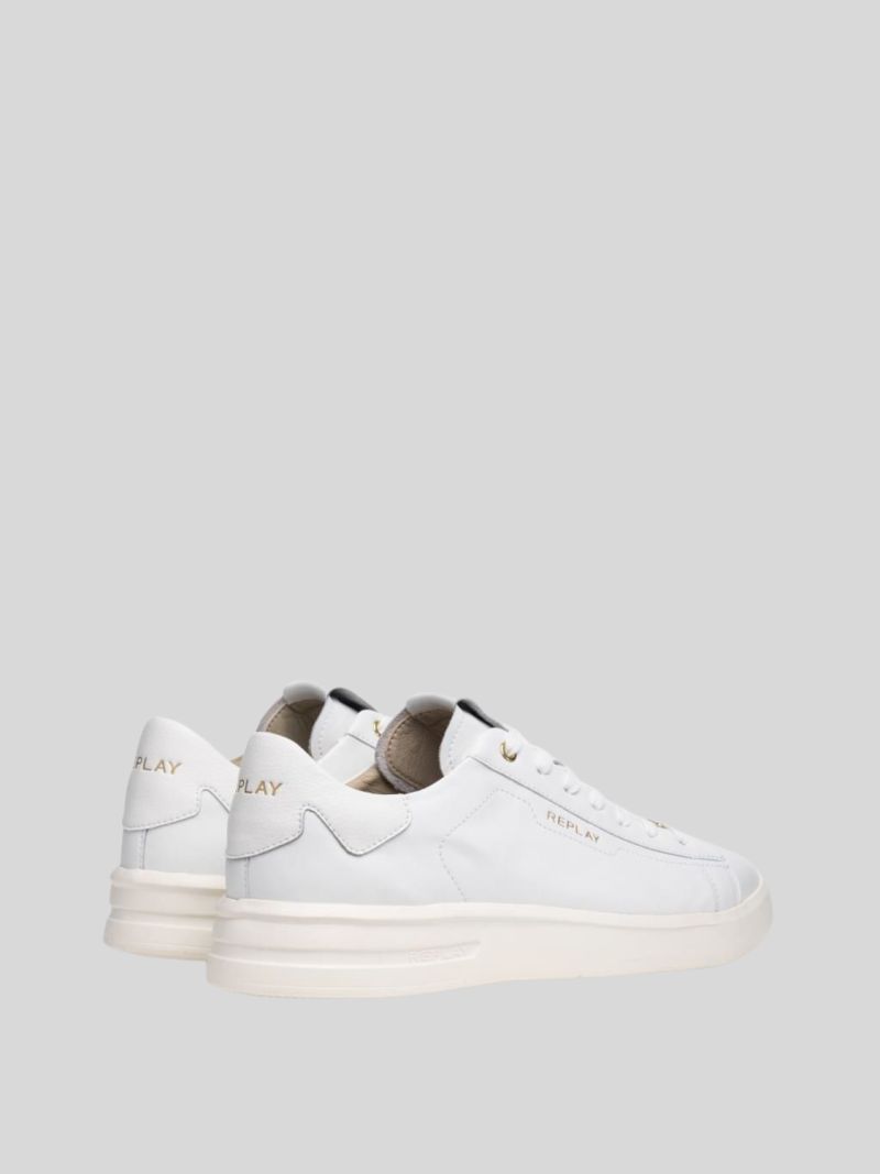 Replay Mens University Lux Sneakers White