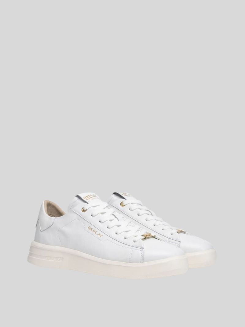 Replay Mens University Lux Sneakers White