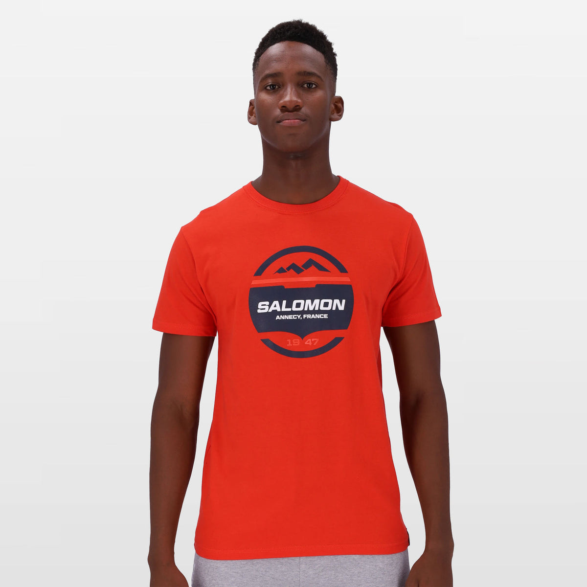 Salomon Sml8945 Mens Gripped Ss Tee Red