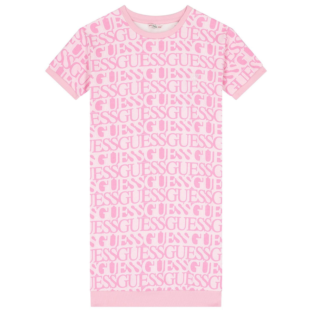 Guess Girls Active Dress In Light Pink