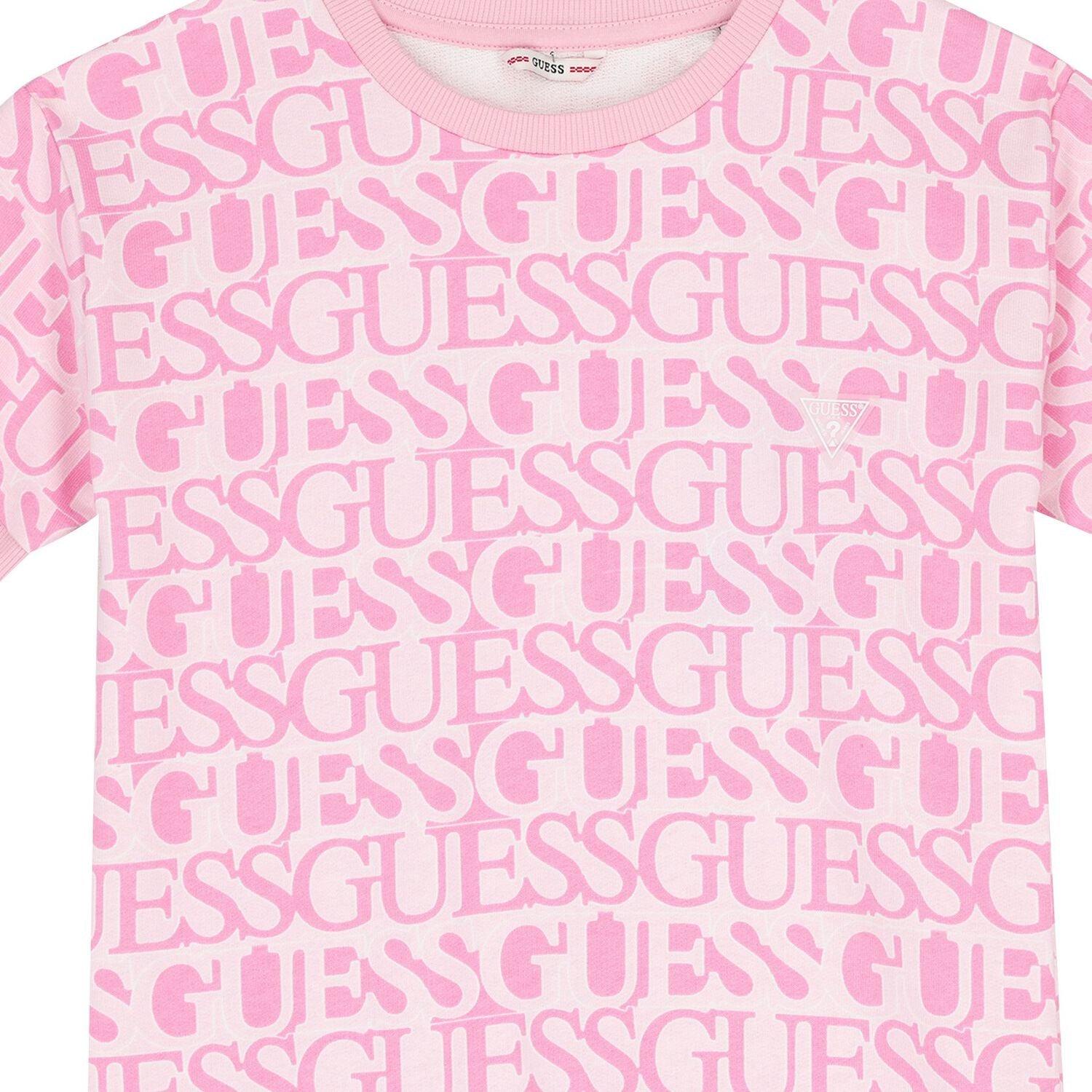 Guess Girls Active Dress In Light Pink