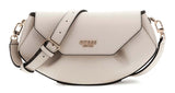 Guess Amorette Flap Crossbody Bag In Taupe