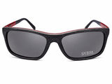 Guess Man Wood Frame Sunglasses In Navy