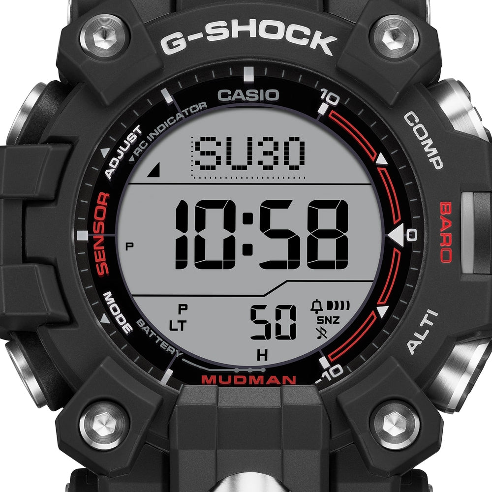 G-Shock Mens Mudman 3 Sensor Watch In Black