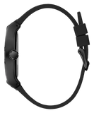 Guess Phoenix Black And Silver Leather Watch