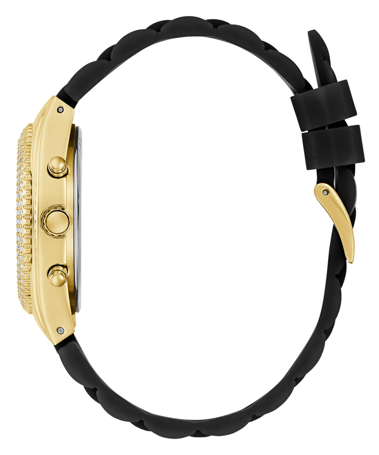 Guess Womens Multi Function Watch In Black & Gold