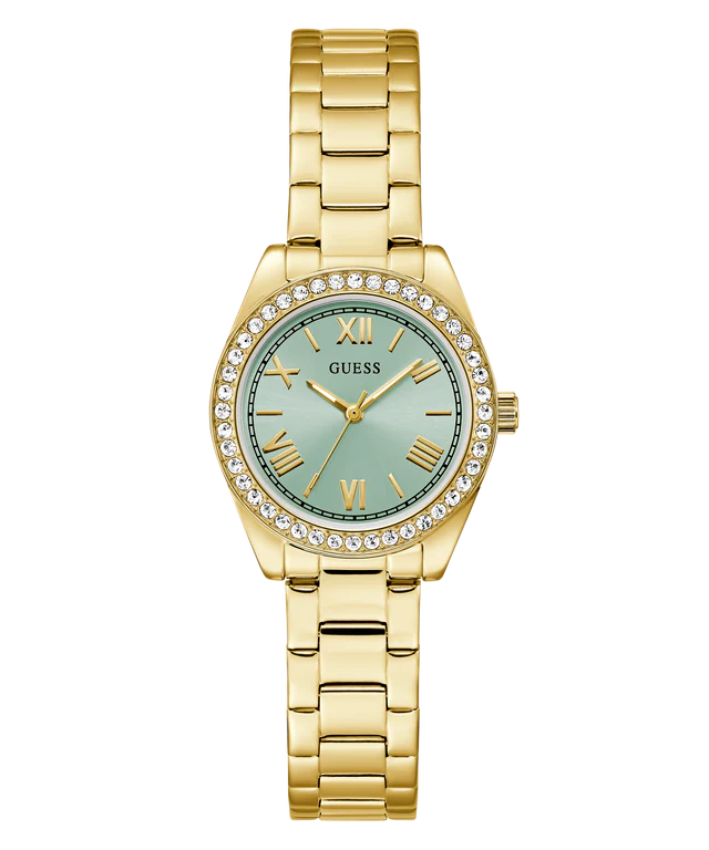 Guess Ladies Mini Luna Gold Tone Analog Watch