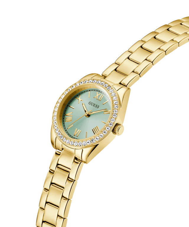 Guess Ladies Mini Luna Gold Tone Analog Watch