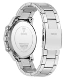 Guess Mens Walker Stainless Steel Watch In Silver