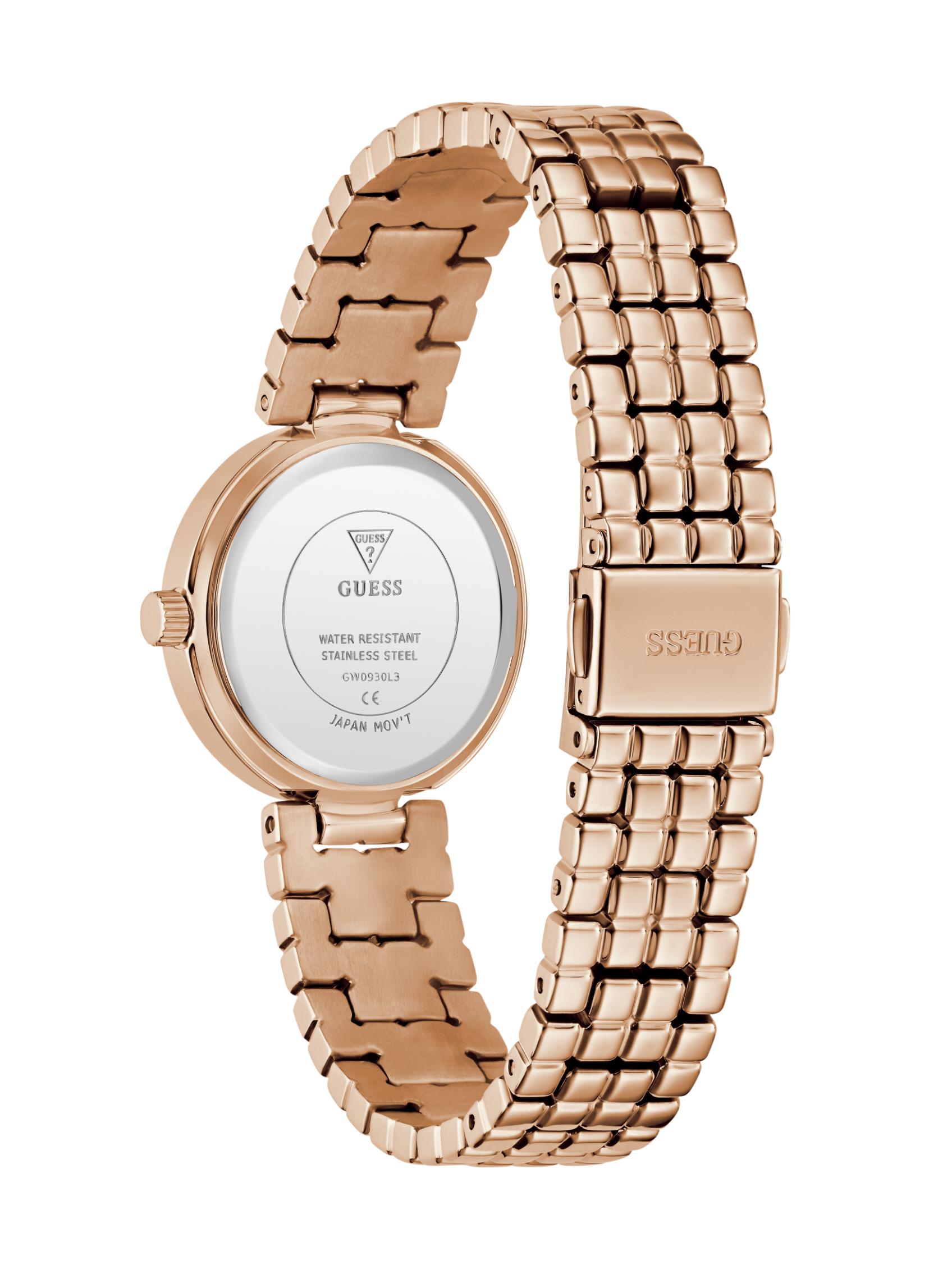 Guess Womens Clara Watch In Rose Gold