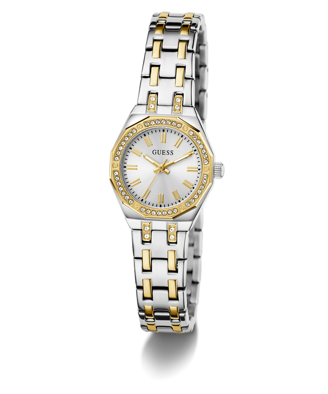 Guess Womens Pixie 2 Tone Watch in Gold And Silver