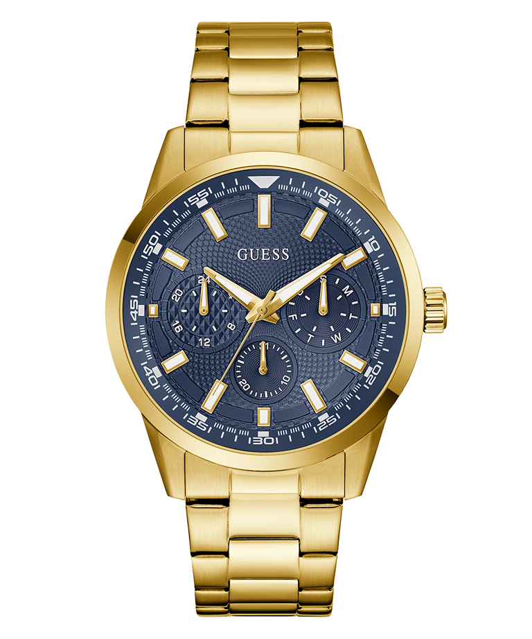 Guess Mens Multi-function Watch In Gold