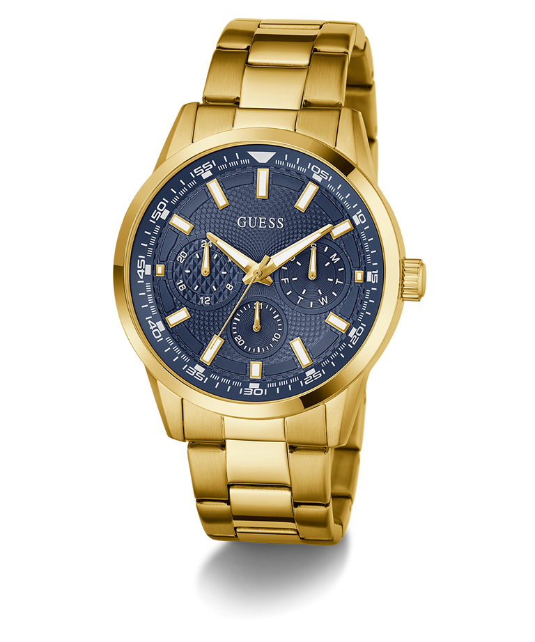 Guess Mens Multi-function Watch In Gold