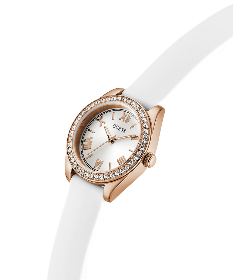 Guess Ladies Mini Luna Watch In White