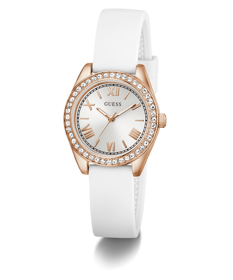 Guess Ladies Mini Luna Watch In White