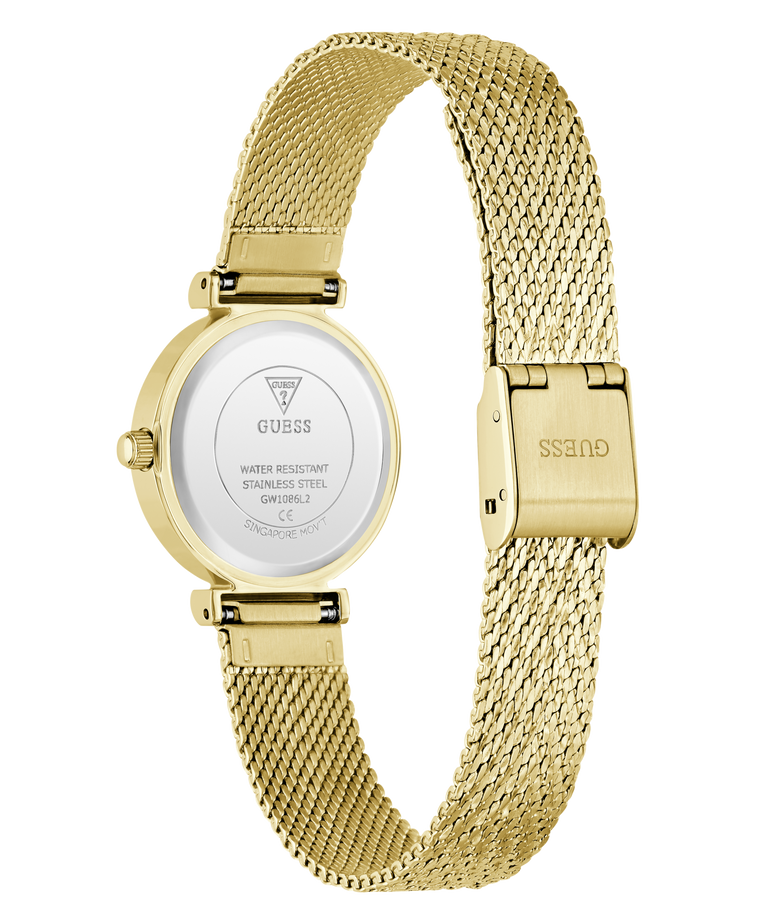 Guess Mini Ladies Watch In Gold & Green