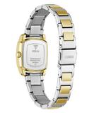 Guess Ladies Two Tone Square Watch In Gold & Silver