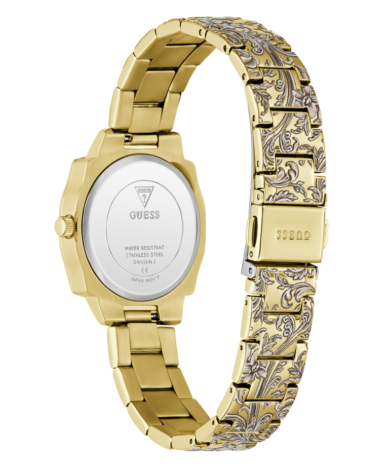 Guess Womens Jada Rose Analog Stainless Steel Watch In Gold/Champagne Dial