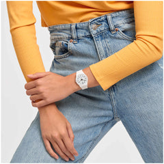 Swatch Just White Soft Unisex Watch