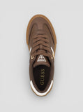 Guess Womens Loui Sneakers In Dark Brown
